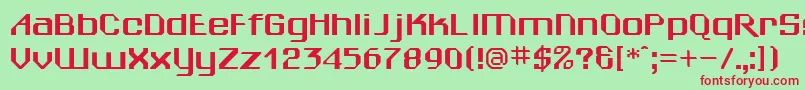 Cwsheila Font – Red Fonts on Green Background