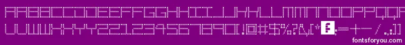 AmayaTechnicalEtching Font – White Fonts on Purple Background