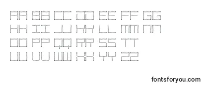 Review of the AmayaTechnicalEtching Font