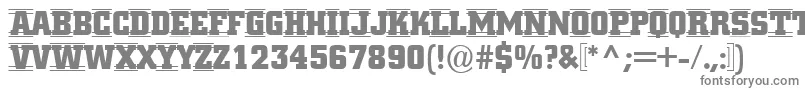 フォントACitynovattd4strcmb – 白い背景に灰色の文字