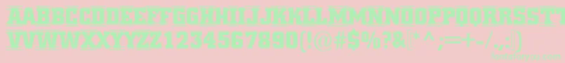 ACitynovattd4strcmb Font – Green Fonts on Pink Background