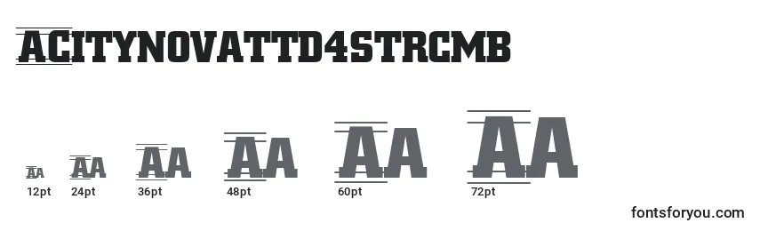 Размеры шрифта ACitynovattd4strcmb