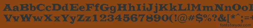 ATrianglerrgh Font – Black Fonts on Brown Background