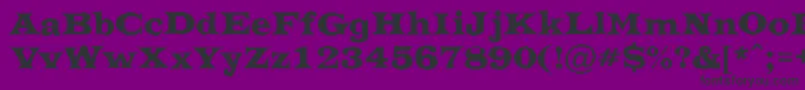 ATrianglerrgh Font – Black Fonts on Purple Background