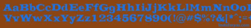 ATrianglerrgh Font – Blue Fonts on Brown Background