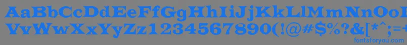 ATrianglerrgh Font – Blue Fonts on Gray Background