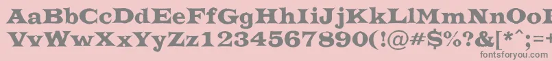 ATrianglerrgh Font – Gray Fonts on Pink Background
