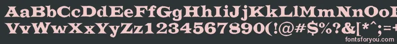 ATrianglerrgh Font – Pink Fonts on Black Background