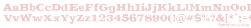 ATrianglerrgh Font – Pink Fonts on White Background
