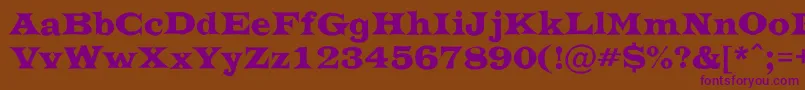 ATrianglerrgh Font – Purple Fonts on Brown Background