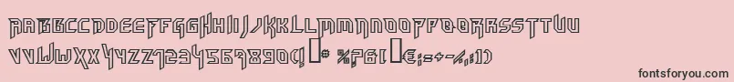 Hammerheadoutline Font – Black Fonts on Pink Background