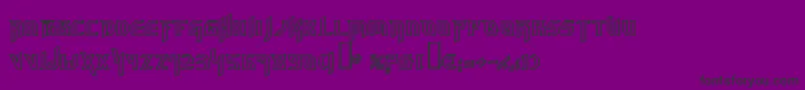 Hammerheadoutline Font – Black Fonts on Purple Background