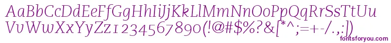 PmnCaecilia46LightItalicOldstyleFigures Font – Purple Fonts