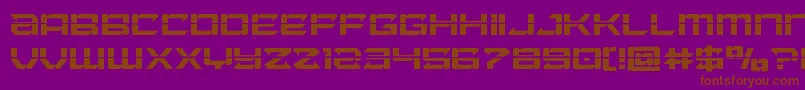 Laserwolflaser Font – Brown Fonts on Purple Background