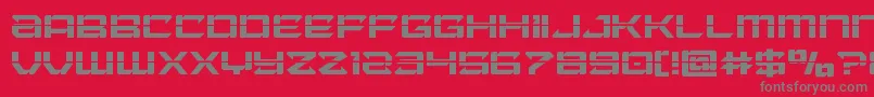 Laserwolflaser Font – Gray Fonts on Red Background