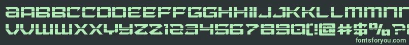 Laserwolflaser Font – Green Fonts on Black Background