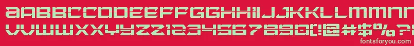 Laserwolflaser Font – Green Fonts on Red Background