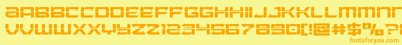 Laserwolflaser Font – Orange Fonts on Yellow Background