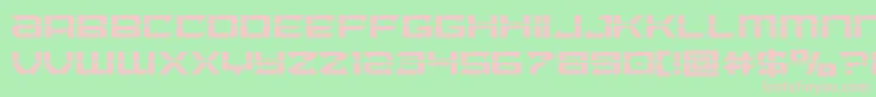 Laserwolflaser Font – Pink Fonts on Green Background