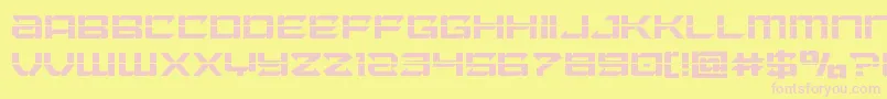 Laserwolflaser Font – Pink Fonts on Yellow Background