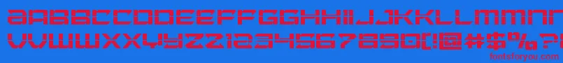 Laserwolflaser Font – Red Fonts on Blue Background