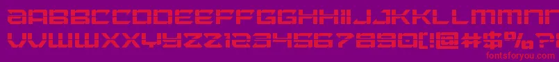 Laserwolflaser Font – Red Fonts on Purple Background