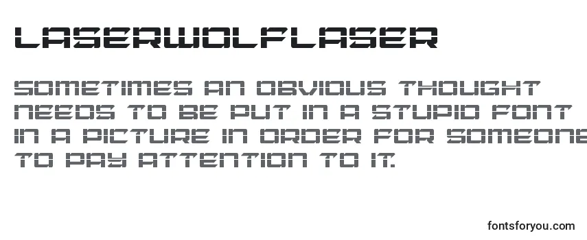 Schriftart Laserwolflaser