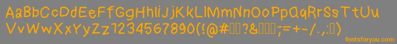 Epl Font – Orange Fonts on Gray Background