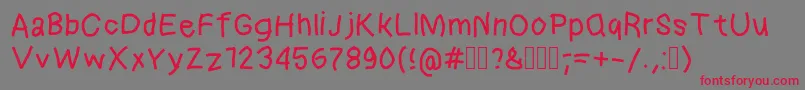 Epl Font – Red Fonts on Gray Background