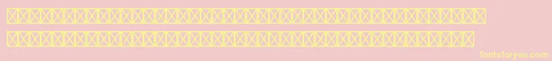 Bundesbahnpistd3 Font – Yellow Fonts on Pink Background