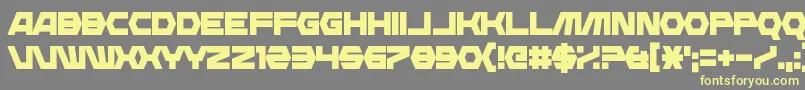 Шрифт Diagon – жёлтые шрифты на сером фоне