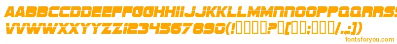 Шрифт SfSportsNight – оранжевые шрифты на белом фоне