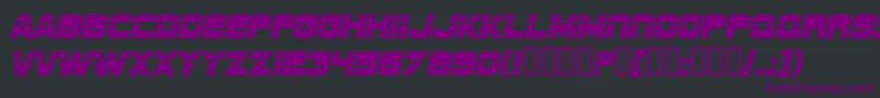 SfSportsNight Font – Purple Fonts on Black Background