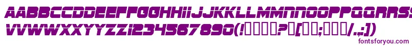 SfSportsNight-Schriftart – Violette Schriften auf weißem Hintergrund