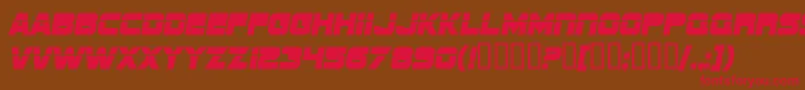 SfSportsNight Font – Red Fonts on Brown Background