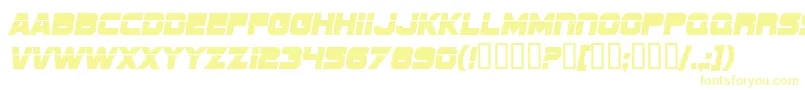 Шрифт SfSportsNight – жёлтые шрифты
