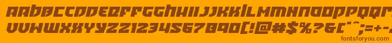 Crazyivanexpandital Font – Brown Fonts on Orange Background