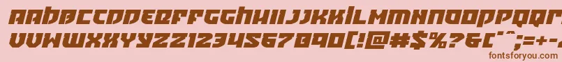 Crazyivanexpandital Font – Brown Fonts on Pink Background