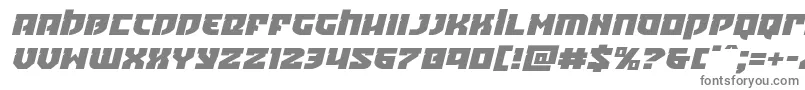 Crazyivanexpandital-fontti – harmaat kirjasimet valkoisella taustalla