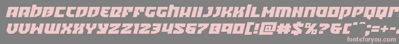 Crazyivanexpandital Font – Pink Fonts on Gray Background
