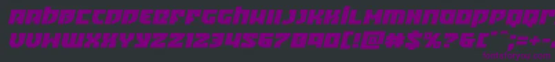 Crazyivanexpandital Font – Purple Fonts on Black Background