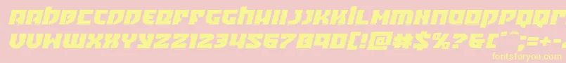 Crazyivanexpandital Font – Yellow Fonts on Pink Background