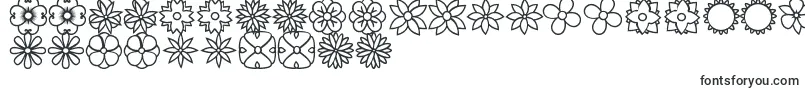 FlowersDotsBatsTfb Font – Ornament Fonts