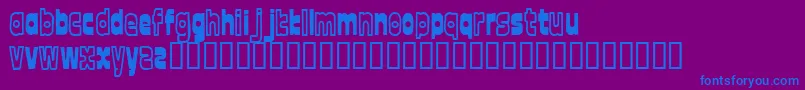 Fonttwel Font – Blue Fonts on Purple Background