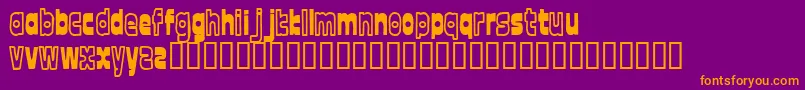 Fonttwel Font – Orange Fonts on Purple Background