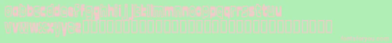 Fonttwel Font – Pink Fonts on Green Background