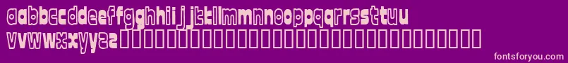 Fonttwel Font – Pink Fonts on Purple Background