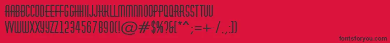 Шрифт HuxleyBold – чёрные шрифты на красном фоне