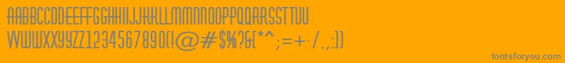 Шрифт HuxleyBold – серые шрифты на оранжевом фоне