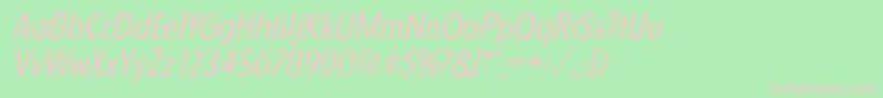 FloridaserialItalic Font – Pink Fonts on Green Background